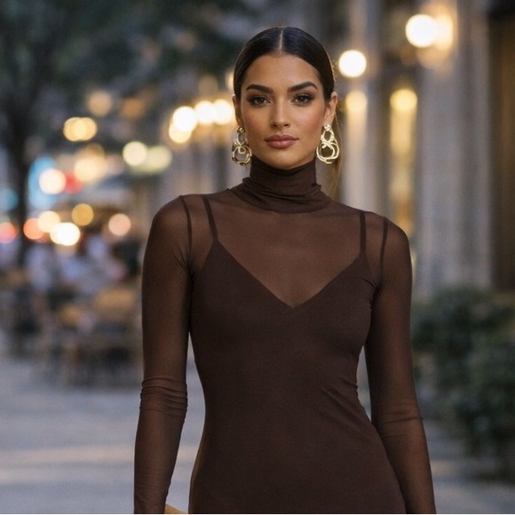 ❗️BUY NOW❗️ITEM WILL BE REMOVED SOON❗️ AFRM Marni Mesh Maxi Dress - Picture 6 of 10